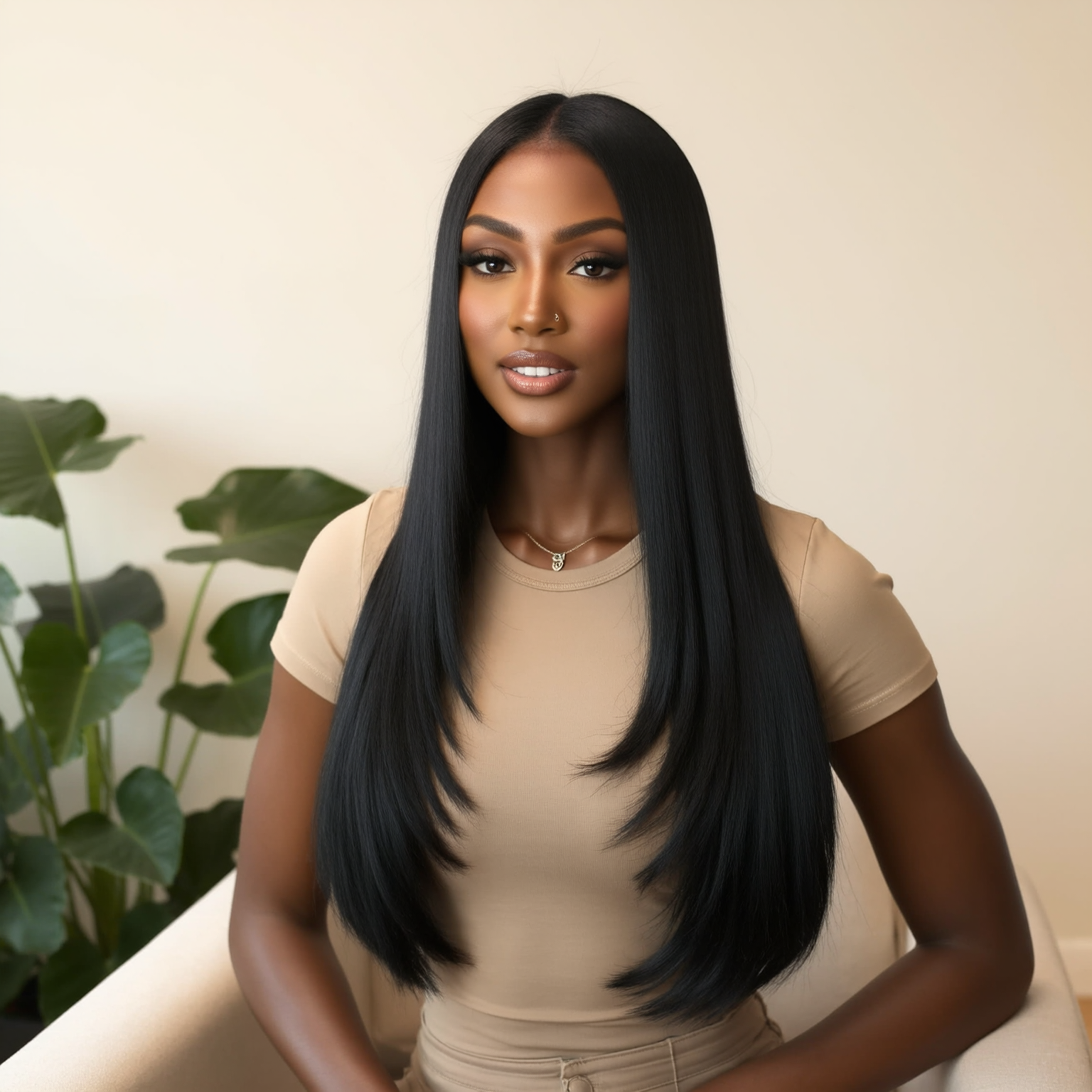 Fully Customised 2x6 Closure Glueless Straight Wig