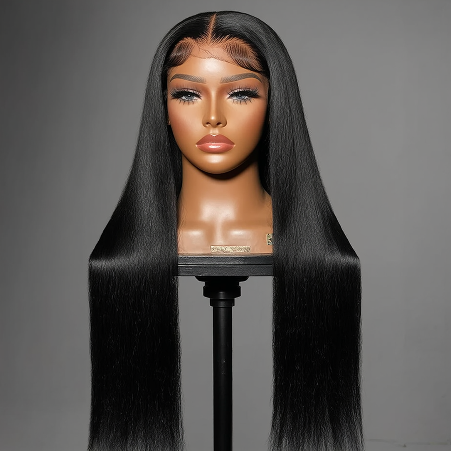 Straight Lace Closure Ready Made Wig